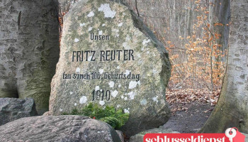 Fritz- Reuter- Gedenkstein - Krakow Am See