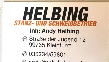 Stanz-und Schweißbetrieb Helbing - 99735 Kleinfurra
