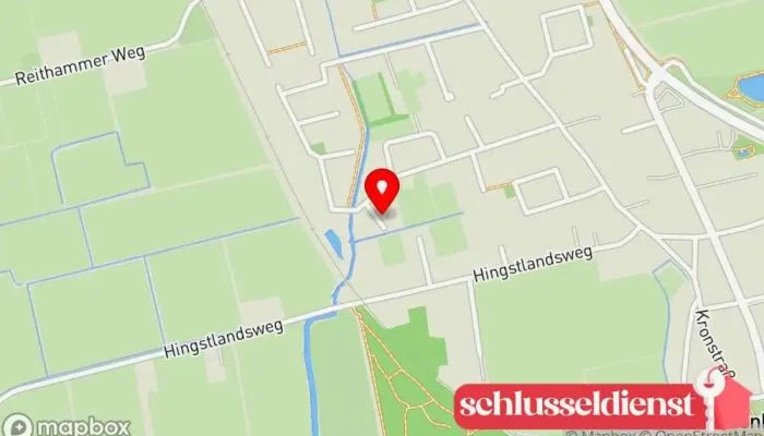 Karte von 030 - Schlüsseldienst Schlüssel u. Schlösser 24 Std. Alarmanlagen Wagner e.K. Schlüsseldienst in Marienhafe