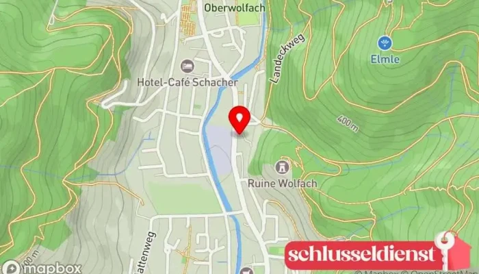 Karte von a2 Metallbau Armbruster GmbH Metallbauer, Schmied, Stahlbauer in Oberwolfach
