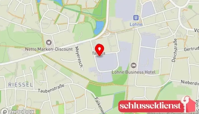Karte von Abj-bau GmbH & Co. KG Generalunternehmer in Lohne (Oldenburg)
