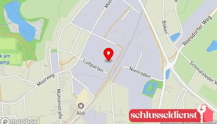 Karte vonMetallbauunternehmen ADF Niemeyer Drehen und Fräsen GmbH en Bordesholm Karte von ADF Niemeyer Drehen und Fräsen GmbH Metallbauunternehmen in Bordesholm