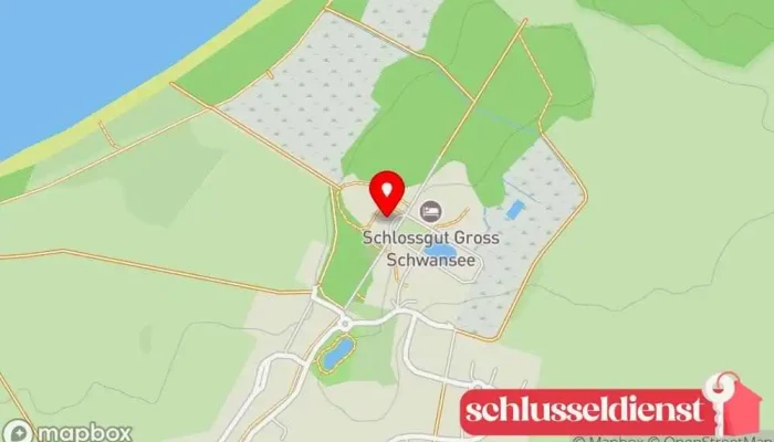Karte von Altes Gutshaus Groß Schwansee Historische Sehenswürdigkeit in Kalkhorst
