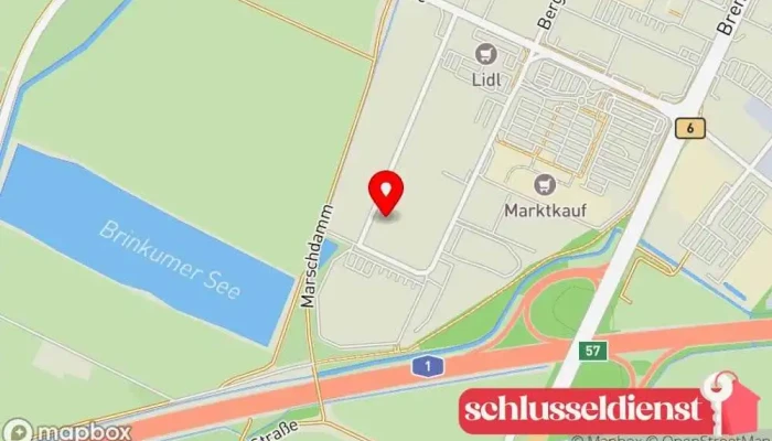 Karte von Aluminium-Systeme Heinz Hubert GmbH Metallbauunternehmen in Stuhr