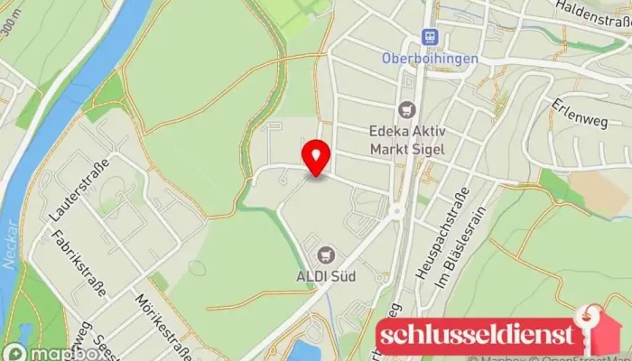 Karte von A+M Fertigungstechnik | Oberboihingen Metallverarbeitungsunternehmen, Metallwerkstatt, Schleifdienst, Dreherei in Oberboihingen