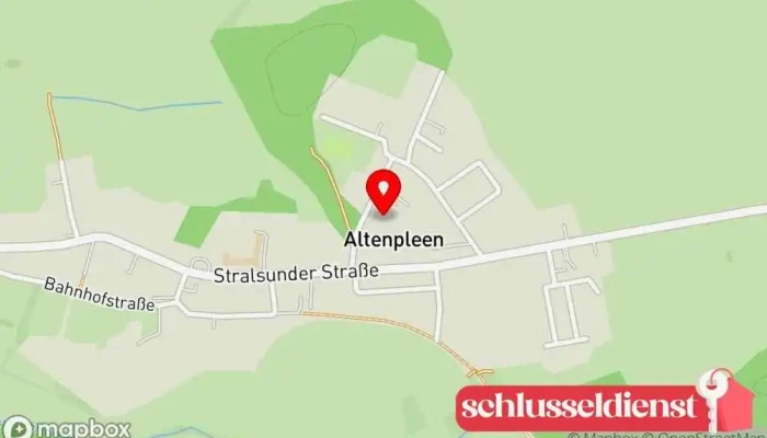 Karte von Amt Altenpleen Behörde in Altenpleen