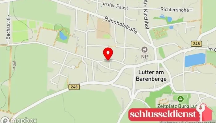 Karte von Andreas Ahrens Gartenbau, Floristik, Friedhofsgärtnerei Gartenbauer, Blumengeschäft in Lutter am Barenberge