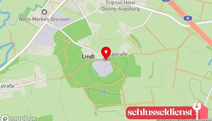 Karte von ankner GmbH Metallbauunternehmen in Dasing