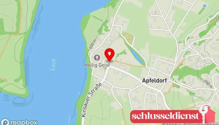 Karte von Apfeldorfer Möbelwerkstätten GmbH Möbelhersteller in Apfeldorf