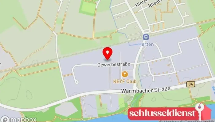 Karte von Asam Metallbau Metallbauunternehmen in Rheinfelden (Baden)