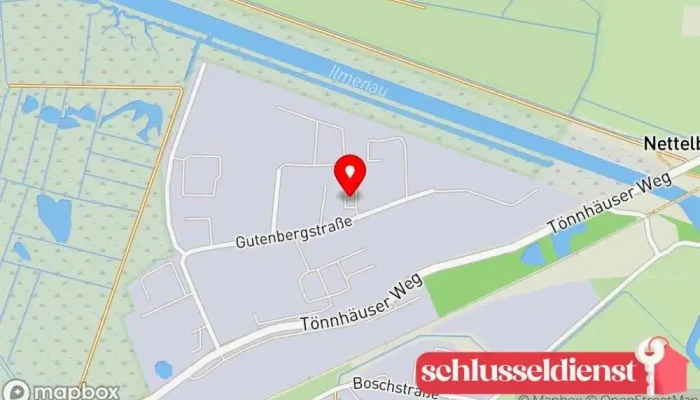 Karte von AUSCHRA & BEINROTH Metallbau GmbH & Co. KG Metallbauunternehmen in Winsen (Luhe)
