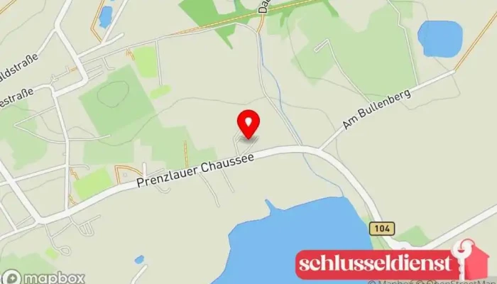 Karte von Autohof Stahl Inh. Dethlef Stahl, KFZ-Meisterbetrieb Autowerkstatt in Woldegk