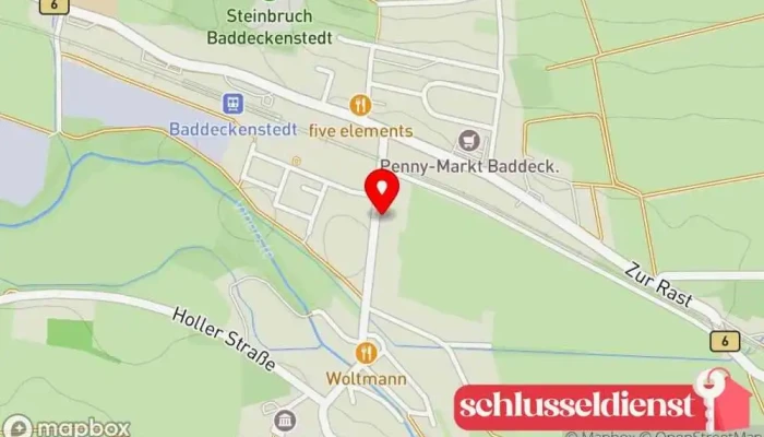 Karte von Bäckerei & Konditorei Jendraß Bäckerei in Baddeckenstedt