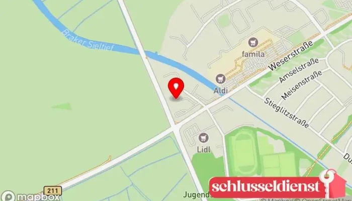 Karte von Barghorn GmbH & Co. KG Stahlbauunternehmen, Maschinenbauunternehmen, Metallbauunternehmen, Metallwerkstatt in Brake (Unterweser)