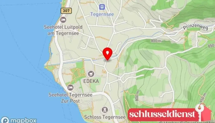 Karte von Bau- und Kunstschlosserei Alois Gonitianer Metallwerkstatt in Tegernsee