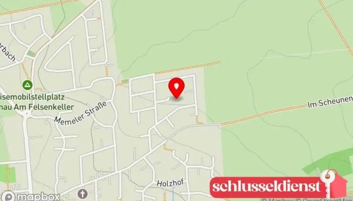 Karte von Bauelemente & Montage -Service Hilker GmbH & Co.KG Metallbauunternehmen in Lauenau