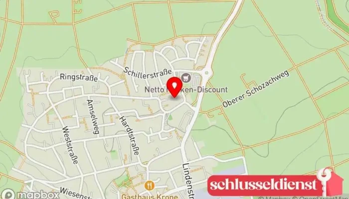 Karte von Bauer Profiltechnik GmbH Aluminiumanbieter, Generalunternehmer, Unternehmen für Maschinenbau, Metallwarenhändler, Gesundheit und Sicherheit am Arbeitsplatz in Neckarwestheim