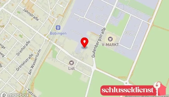 Karte von Baur-Metalltechnik GmbH Metallbauunternehmen in Bobingen