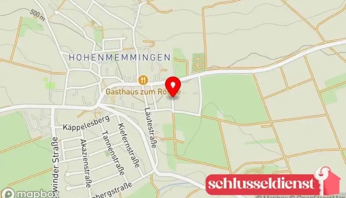 Karte von Bauschlosserei Joachim Bosch Metallwerkstatt in Giengen an der Brenz