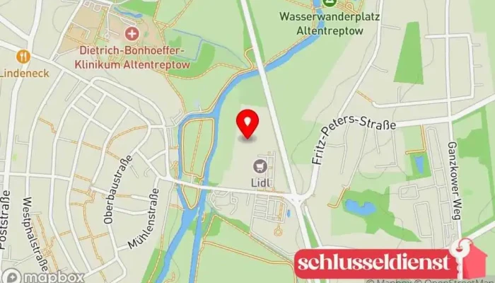 Karte von Bauschlosserei und Schweißerei GmbH Altentreptow Metallhandlung, Metallwerkstatt in Altentreptow