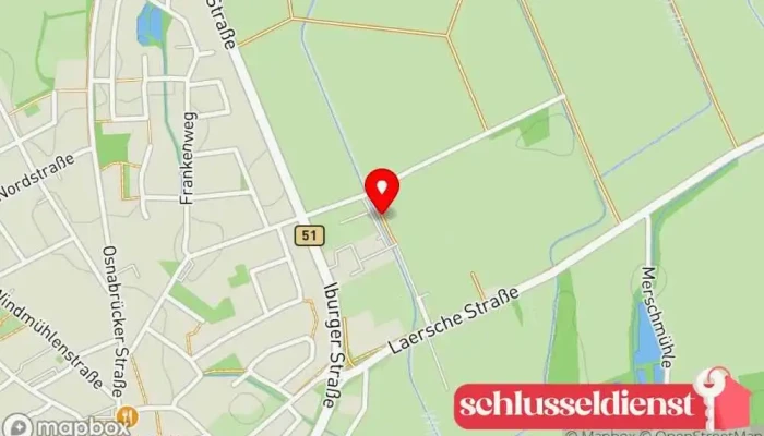 Karte von BD Metall Design Auftragnehmer in Glandorf