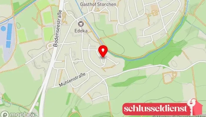 Karte von Beier Schlüsselnotdienst Schlüsselnotdienst in Uhldingen-Mühlhofen