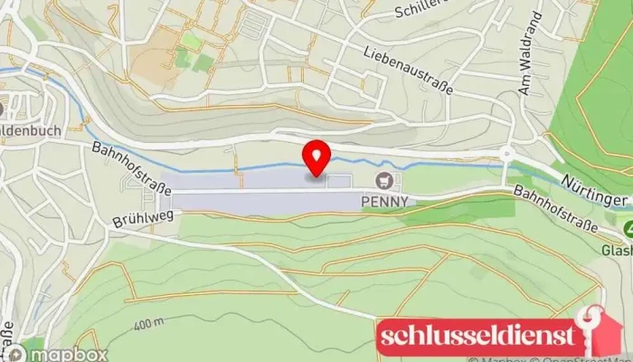 Karte von B&L – Metallhandwerk, Forst- und Gartengeräte, Schlosserei Gartencenter, Metallwerkstatt in Waldenbuch
