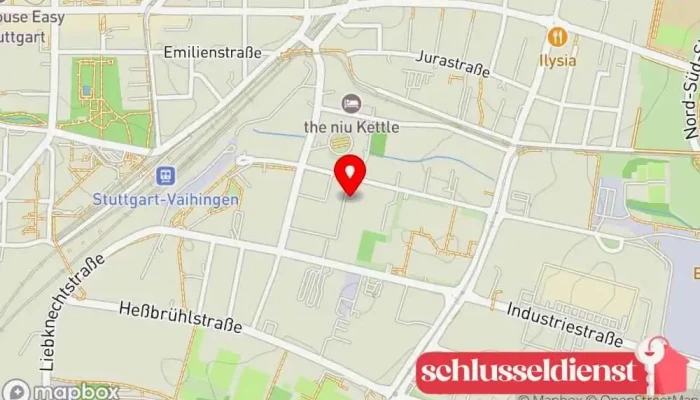 Karte von Böhm Schlosserei Stahlbau GmbH Metallbauunternehmen, Auftragnehmer, Stahlbauunternehmen in Stuttgart
