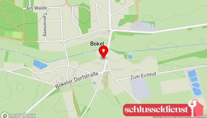 Karte von Bokel  in Sprakensehl