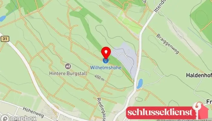 Karte von Burgstall Hagnau Schloss in Hagnau am Bodensee