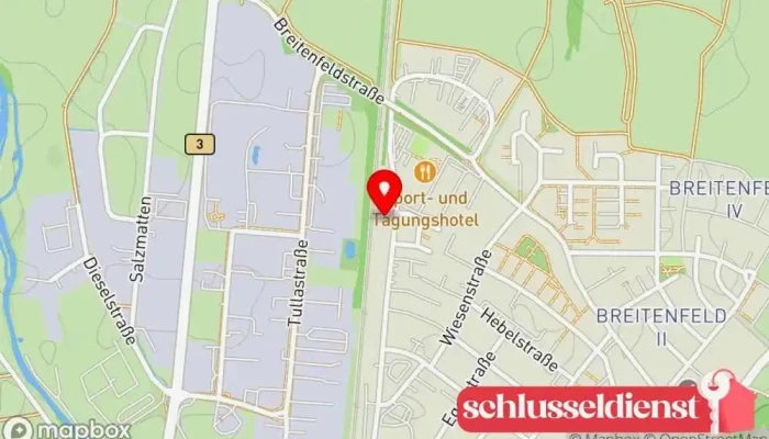 Karte von Bürklin Metallbau Bauunternehmen in Kenzingen