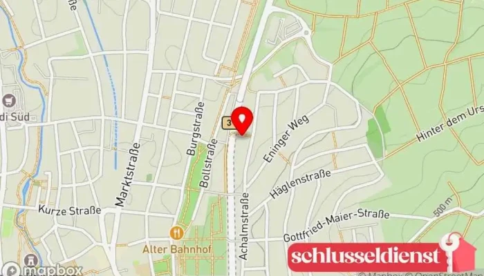 Karte von Christophorus Merkh Schlosserei Edelstahlverarbeitung Metallbauunternehmen in Pfullingen