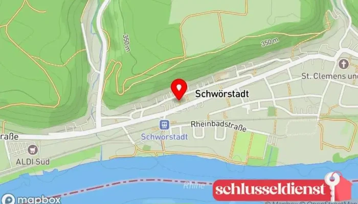 Karte von D. und J. Käsinger Bauunternehmen in Schwörstadt