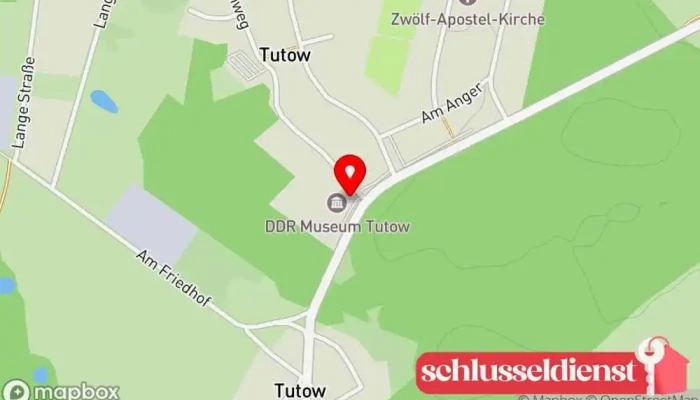 Karte von DDR Museum Tutow Museum für Lokalgeschichte, Sehenswürdigkeit in Amt Jarmen-Tutow