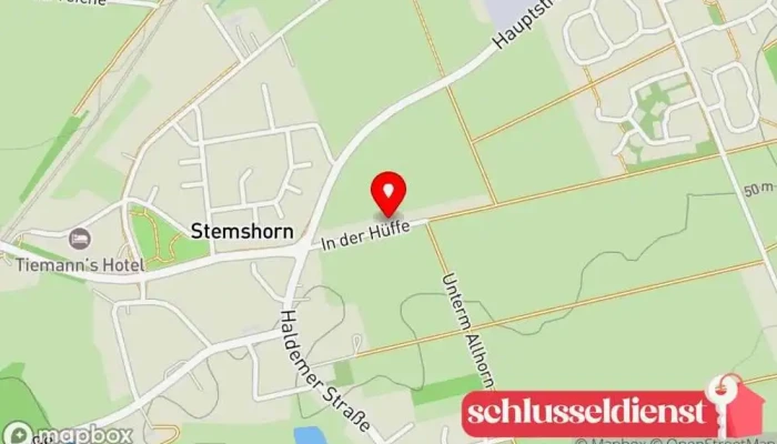 Karte von Denker GmbH Dreherei und Werkzeugbau Metallbauunternehmen in Stemshorn