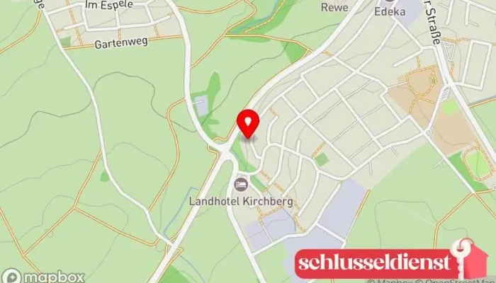 Karte von Die Türhelden - Schlüsseldienst Crailsheim Schlüsseldienst, Schlüsselnotdienst in Kirchberg an der Jagst