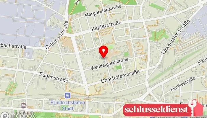 Karte von Dietrich Stahl- und Metallbau GmbH Auftragnehmer in Friedrichshafen
