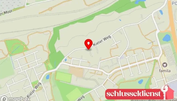 Karte von Dirk Heidukowski Schlösser, Fenster, Türen Schlüsseldienst in Kiel