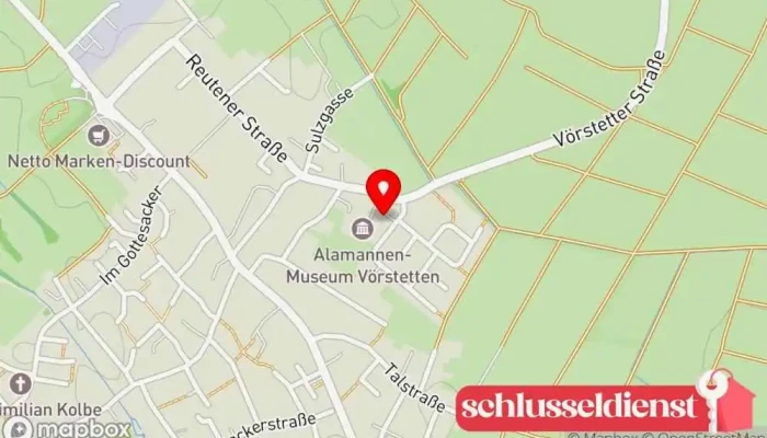 Karte von Dirk Trojahn Schlüsseldienst Schlüsseldienst in Vörstetten