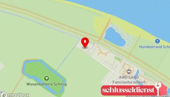 Karte von DJH Jugendherberge Schillighörn - Deutsches Jugendherbergswerk Jugendherberge, Hostel in Wangerland