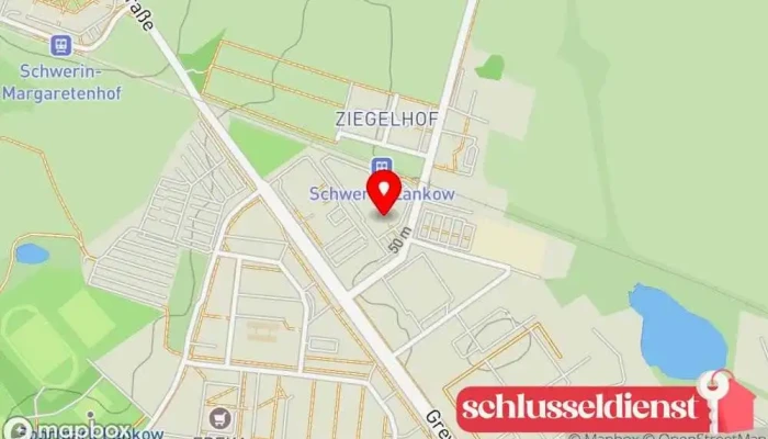 Karte von Edel+Stahl Metallbau Schwerin Metallbauunternehmen in Schwerin