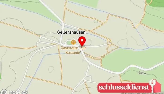 Karte von Egon Arnold Metallbau/Sanitär Bauunternehmen in Heldburg
