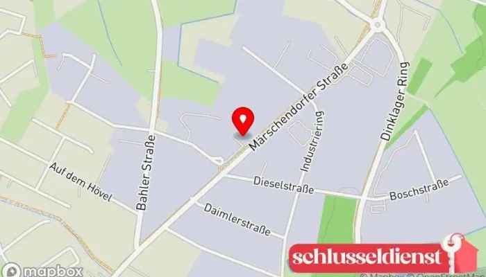 Karte von Eisengießerei Dinklage GmbH Gießerei, Metallverarbeitungsunternehmen in Dinklage