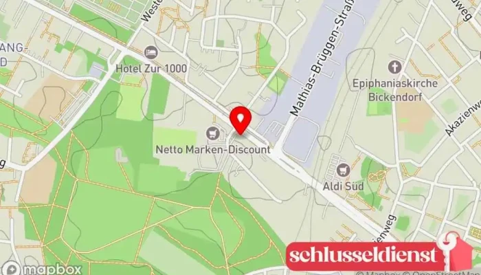 Karte von Emonts GmbH Bauschlosserei und Metallbau Auftragnehmer, Metallbauunternehmen, Metallwerkstatt in Köln