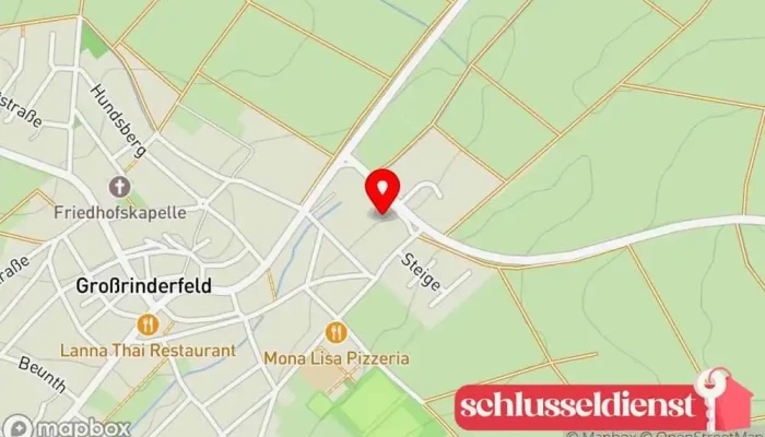 Karte von Englert, M. Metallbauunternehmen in Großrinderfeld