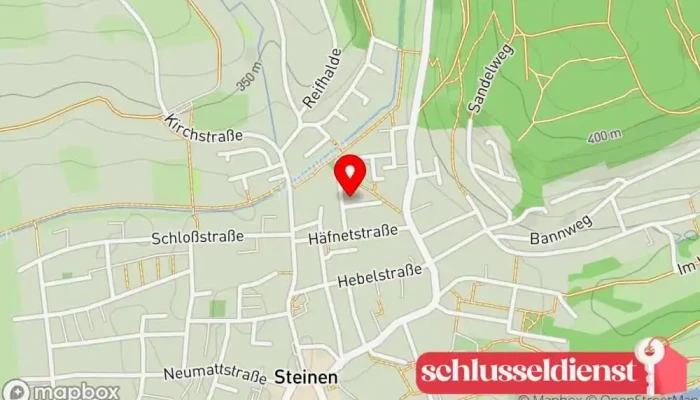 Karte von Ernst Hänßler Kraftwerks- und Stahlwasserbau GmbH Metallbauunternehmen in Steinen