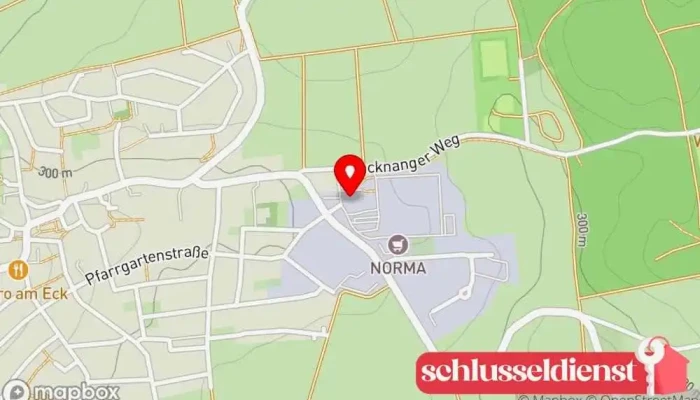 Karte von Erwin Renz Metallwarenfabrik GmbH & Co KG Metallverarbeitungsunternehmen in Kirchberg an der Murr