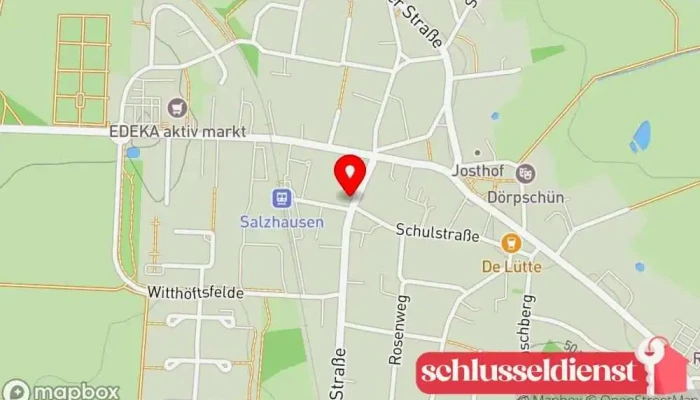 Karte von F. W. Hornbostel Haushaltswarengeschäft, Werkzeuggeschäft in Salzhausen