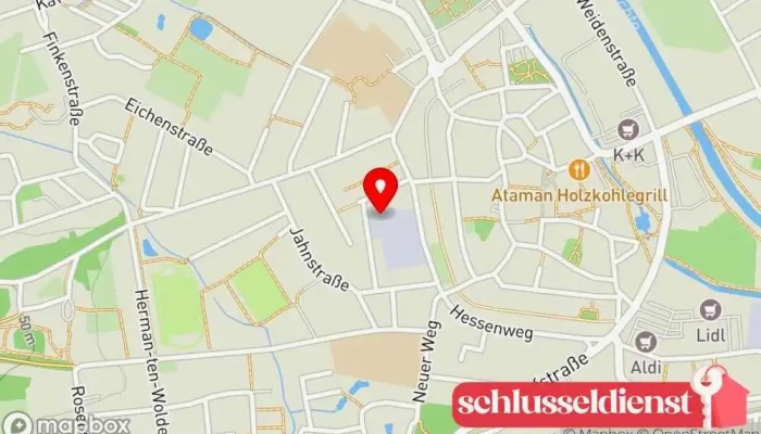 Karte von FBS Metalltechnik GmbH Metallbauunternehmen, Schweißbetrieb in Schüttorf