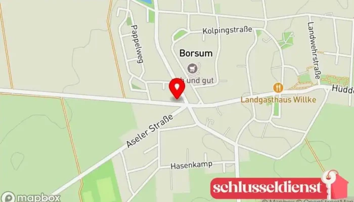 Karte von Flentje Hans-Bernhard Schlosserei Metallwerkstatt in Harsum